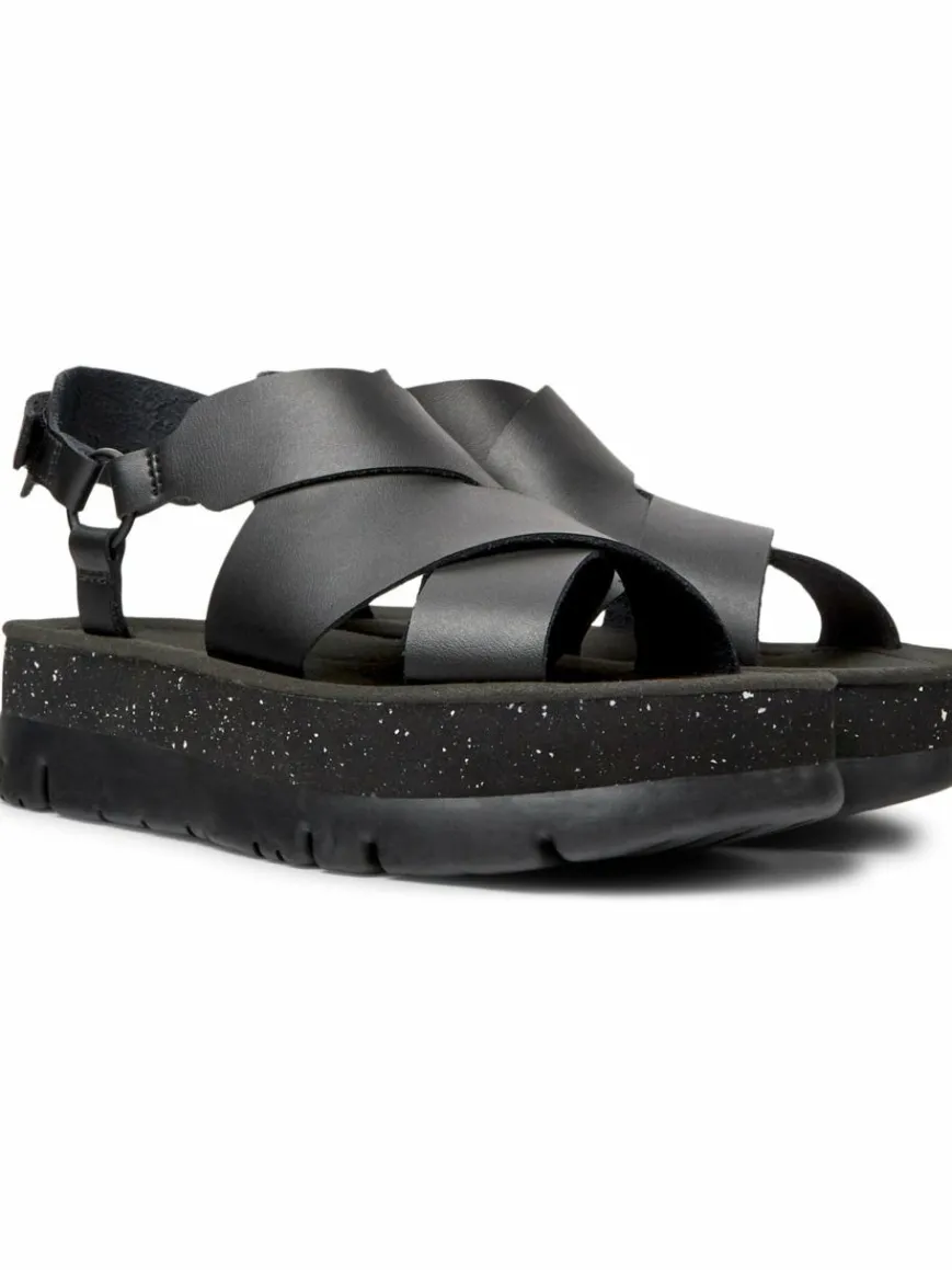 Camper Sandalen & Sandaletten*Damen Sandalen - Oruga Up schwarz uni