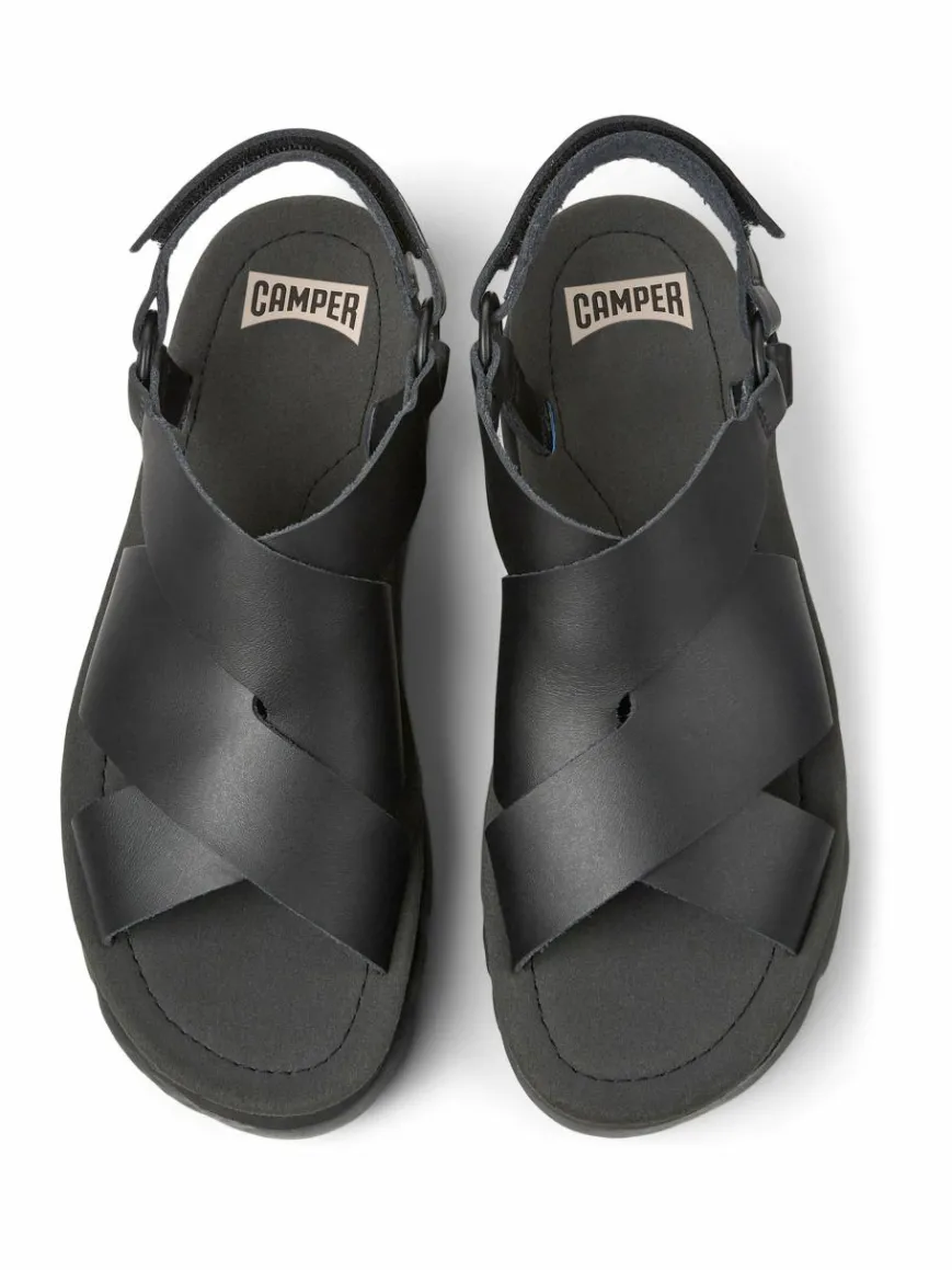 Camper Sandalen & Sandaletten*Damen Sandalen - Oruga Up schwarz uni