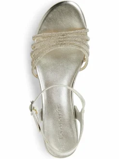 Tamaris Sandalen & Sandaletten*Damen Sandalette silber uni