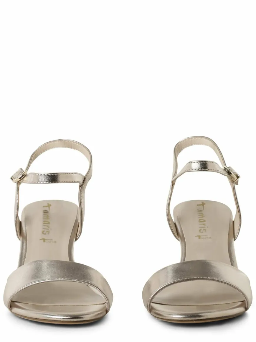 Tamaris Pumps|Sandalen & Sandaletten*Damen Sandaletten gold uni