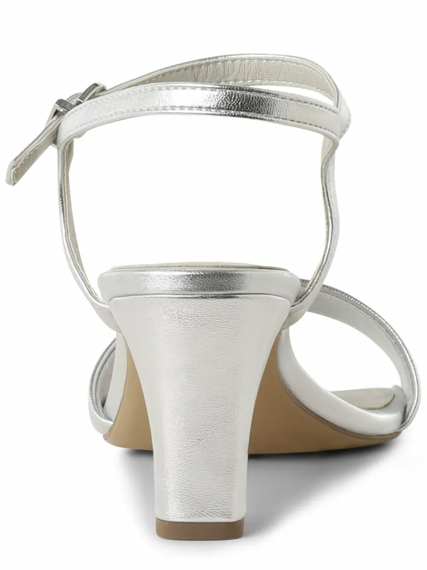 Tamaris Pumps|Sandalen & Sandaletten*Damen Sandaletten silber uni