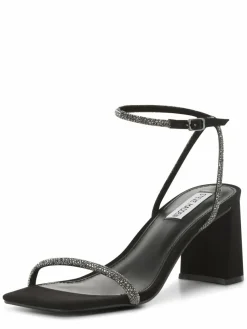 Steve Madden Sandalen & Sandaletten*Damen Sandaletten - Leva schwarz silber uni