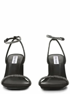 Steve Madden Sandalen & Sandaletten*Damen Sandaletten - Leva schwarz silber uni
