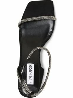 Steve Madden Sandalen & Sandaletten*Damen Sandaletten - Leva schwarz silber uni