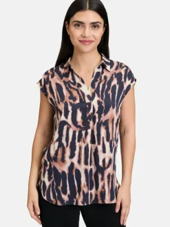 Betty Barclay Blusen*Damen Satin-Bluse mehrfarbig gemustert