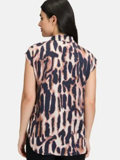 Betty Barclay Blusen*Damen Satin-Bluse mehrfarbig gemustert