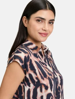 Betty Barclay Blusen*Damen Satin-Bluse mehrfarbig gemustert