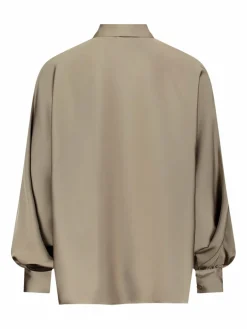 Vera Mont Blusen*Damen Satin-Bluse camel uni