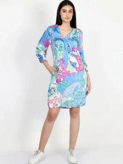 Vicci Germany Kleider*Damen Satinkleid mehrfarbig gemustert