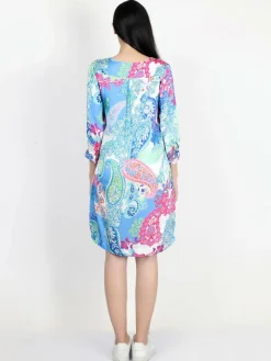 Vicci Germany Kleider*Damen Satinkleid mehrfarbig gemustert