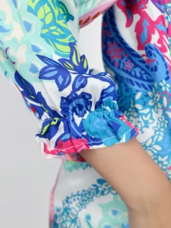 Vicci Germany Kleider*Damen Satinkleid mehrfarbig gemustert