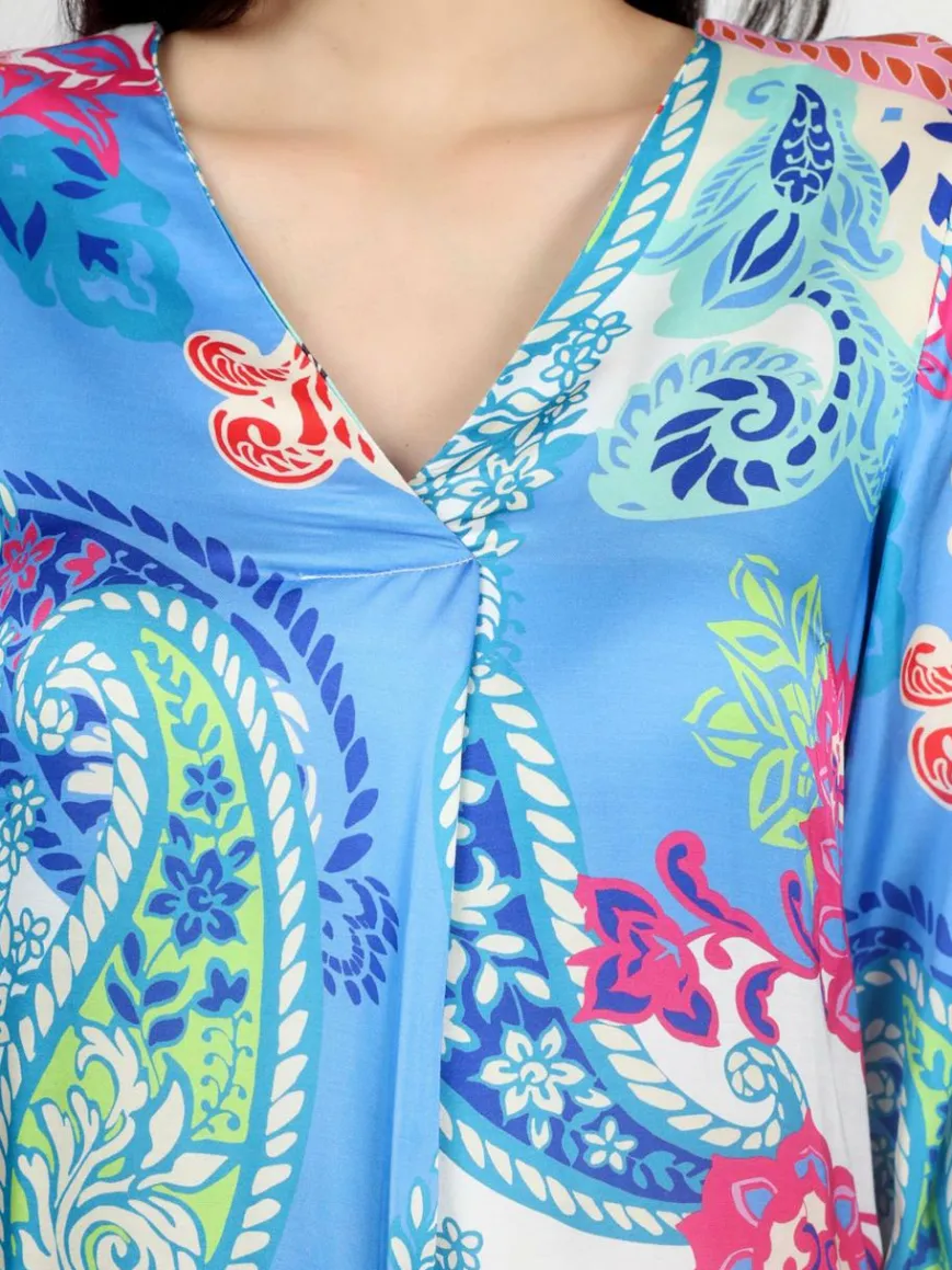 Vicci Germany Kleider*Damen Satinkleid mehrfarbig gemustert