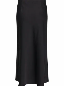 Vera Mont Röcke*Damen Satinrock schwarz uni