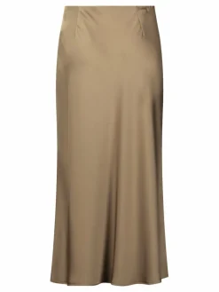 Vera Mont Röcke*Damen Satinrock camel uni