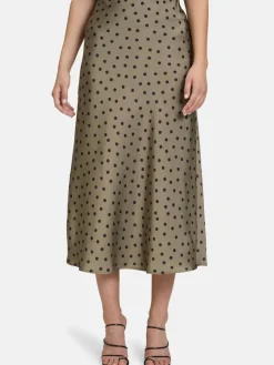 Vera Mont Röcke*Damen Satinrock mehrfarbig gemustert