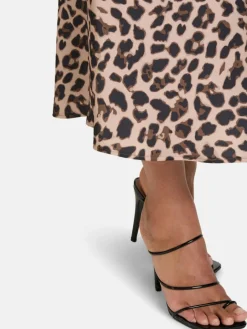 Vera Mont Röcke*Damen Satinrock beige gemustert