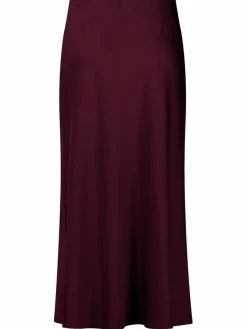 Vera Mont Röcke*Damen Satinrock bordeaux uni