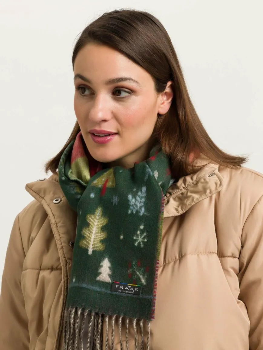 Fraas Schals & Tücher*Damen Schal tanne gemustert
