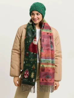 Fraas Schals & Tücher*Damen Schal tanne gemustert