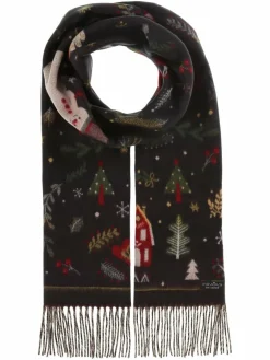 Fraas Schals & Tücher*Damen Schal blau gemustert