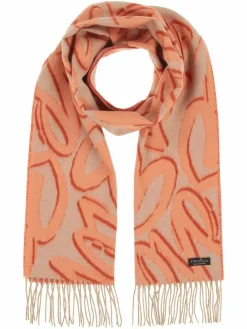 Fraas Schals & Tücher*Damen Schal aprikot gemustert