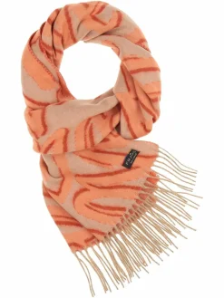 Fraas Schals & Tücher*Damen Schal aprikot gemustert