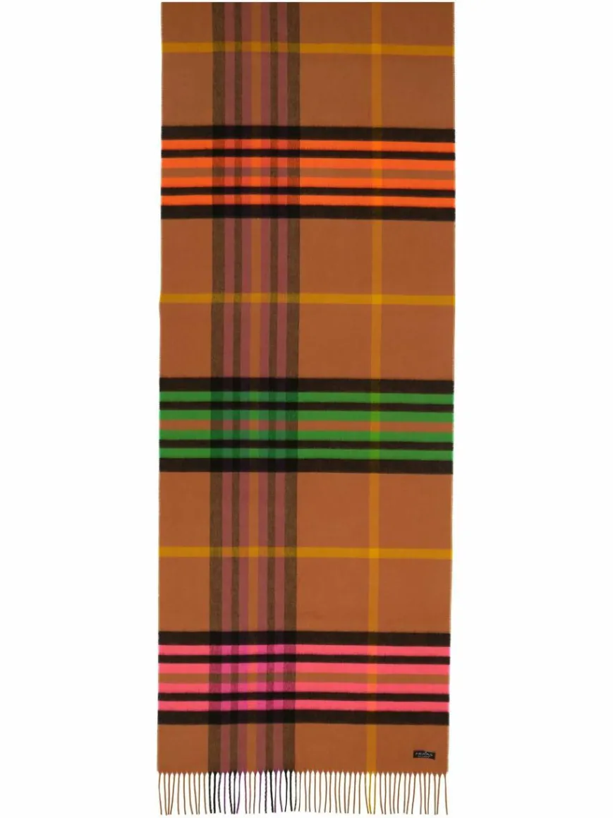 Fraas Schals & Tücher*Damen Schal camel kariert