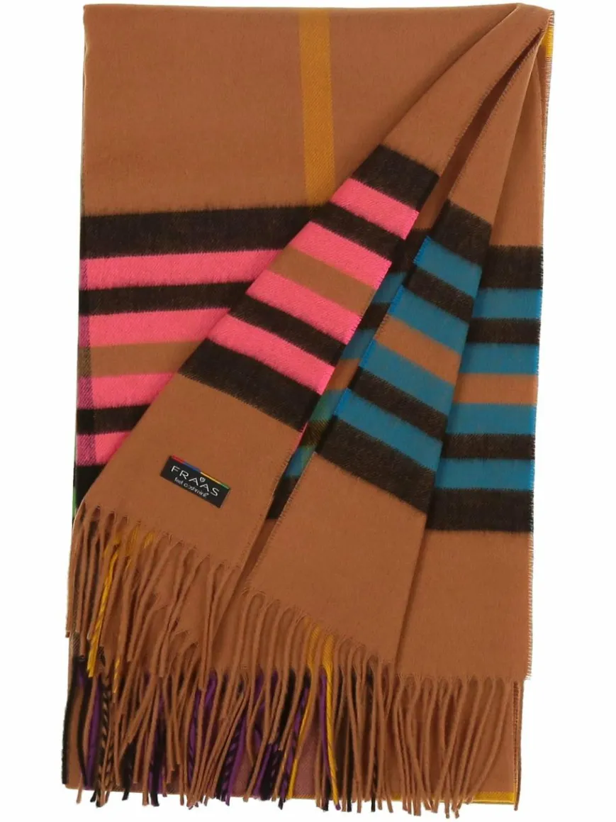 Fraas Schals & Tücher*Damen Schal camel kariert