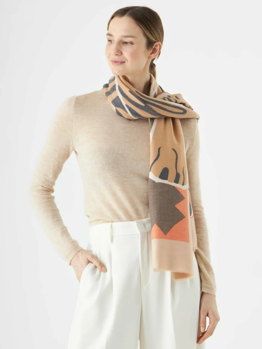 Codello Schals & Tücher*Damen Schal beige bedruckt