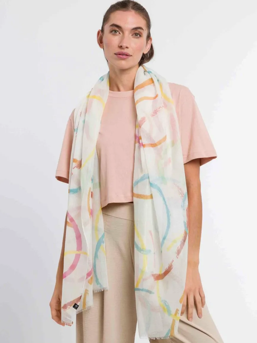 Fraas Schals & Tücher*Damen Schal beige gemustert