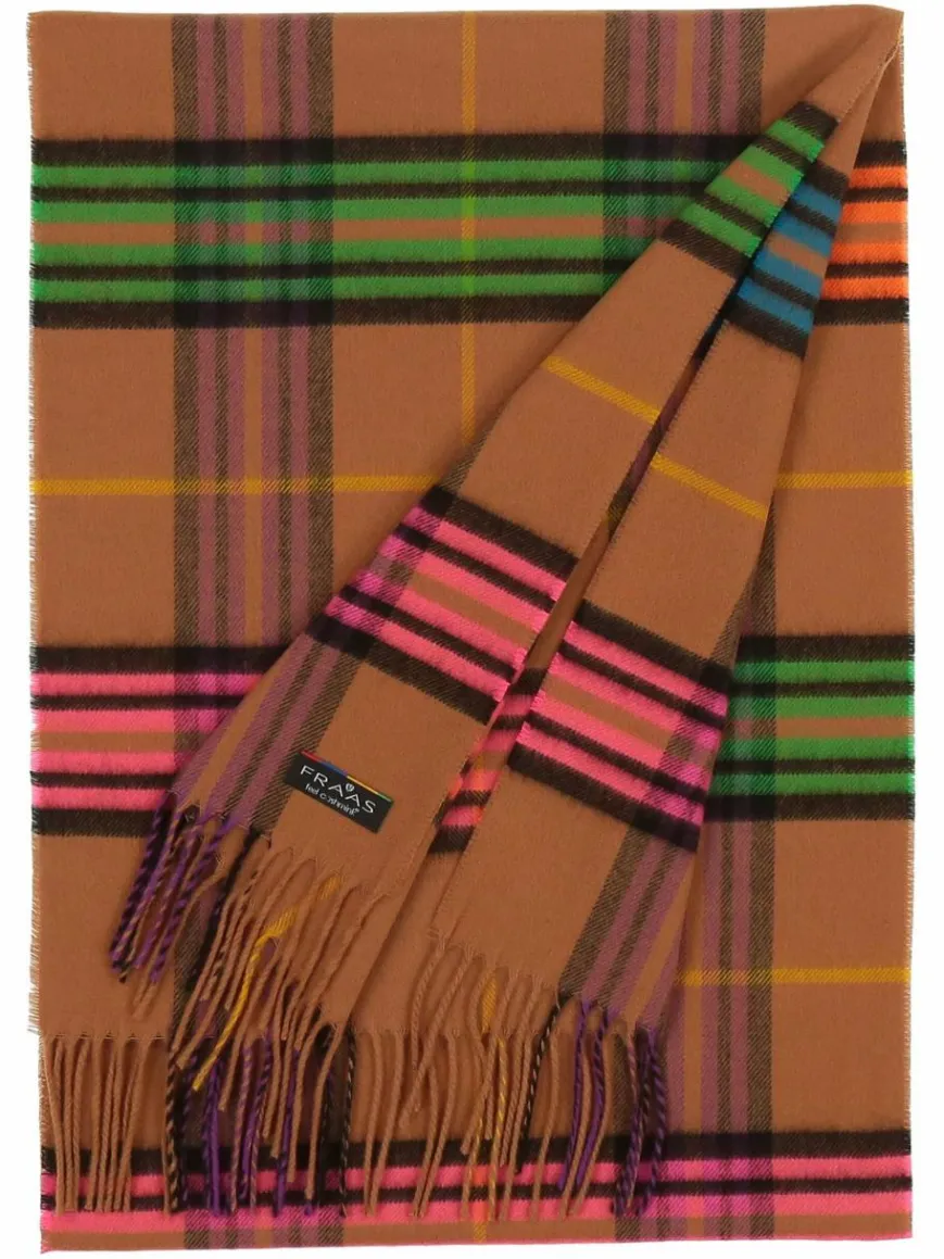 Fraas Schals & Tücher*Damen Schal camel kariert