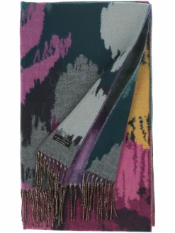 Fraas Schals & Tücher*Damen Schal petrol gemustert