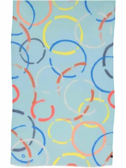 Fraas Schals & Tücher*Damen Schal hellblau gemustert