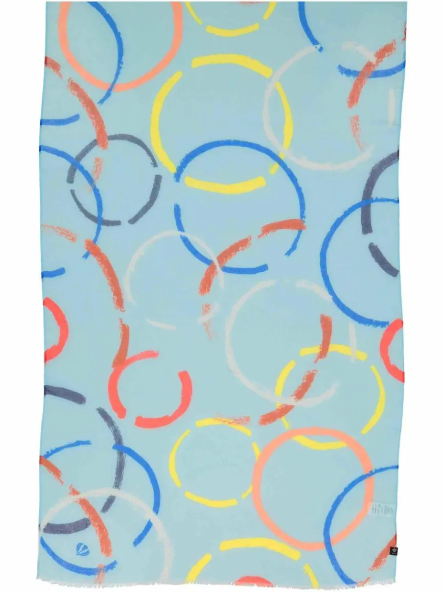 Fraas Schals & Tücher*Damen Schal hellblau gemustert