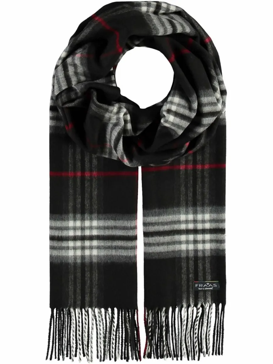 Fraas Schals & Tücher*Damen Schal schwarz kariert