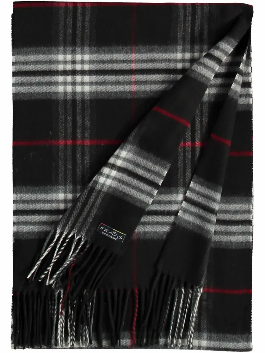 Fraas Schals & Tücher*Damen Schal schwarz kariert