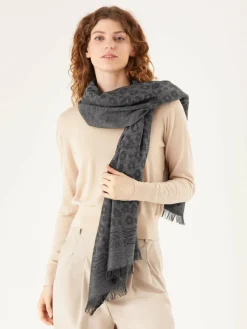 Codello Schals & Tücher*Damen Schal schwarz bedruckt