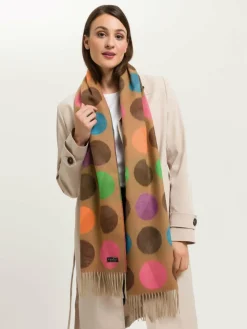 Fraas Schals & Tücher*Damen Schal camel gemustert