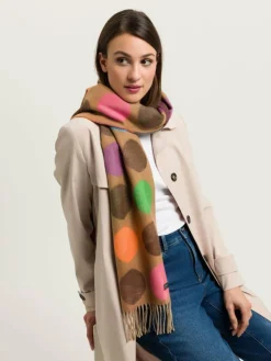 Fraas Schals & Tücher*Damen Schal camel gemustert