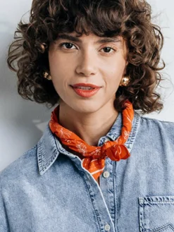 Mustang Schals & Tücher*Damen Schal orange uni