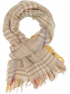 Fraas Schals & Tücher*Damen Schal camel kariert