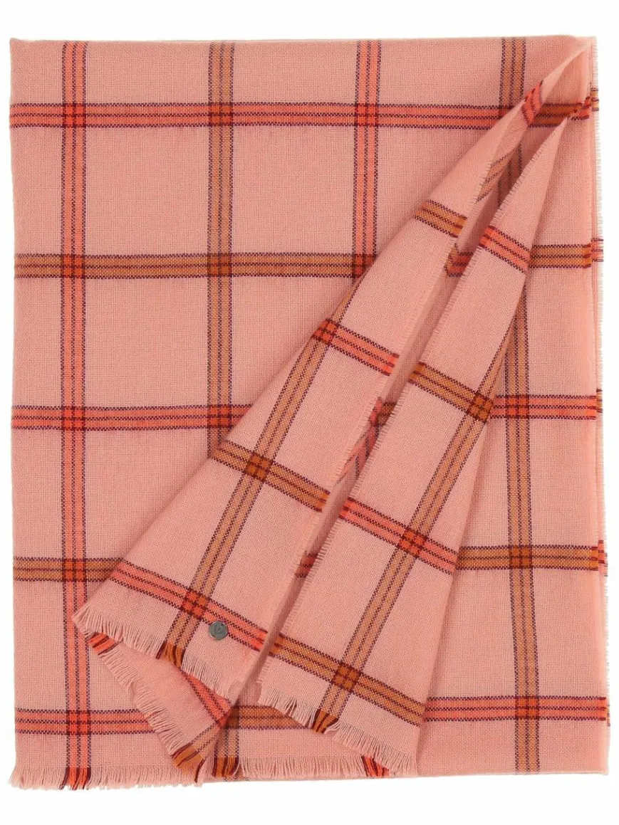 Fraas Schals & Tücher*Damen Schal aprikot kariert