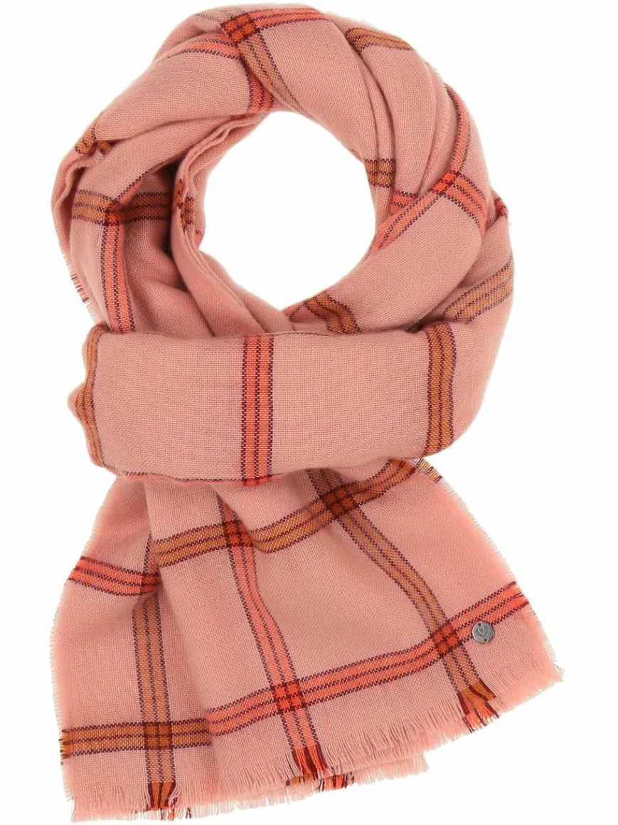 Fraas Schals & Tücher*Damen Schal aprikot kariert