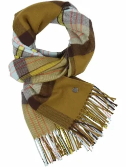 Fraas Schals & Tücher*Damen Schal khaki kariert