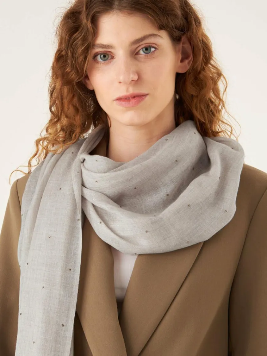 Codello Schals & Tücher*Damen Schal hellgrau bedruckt