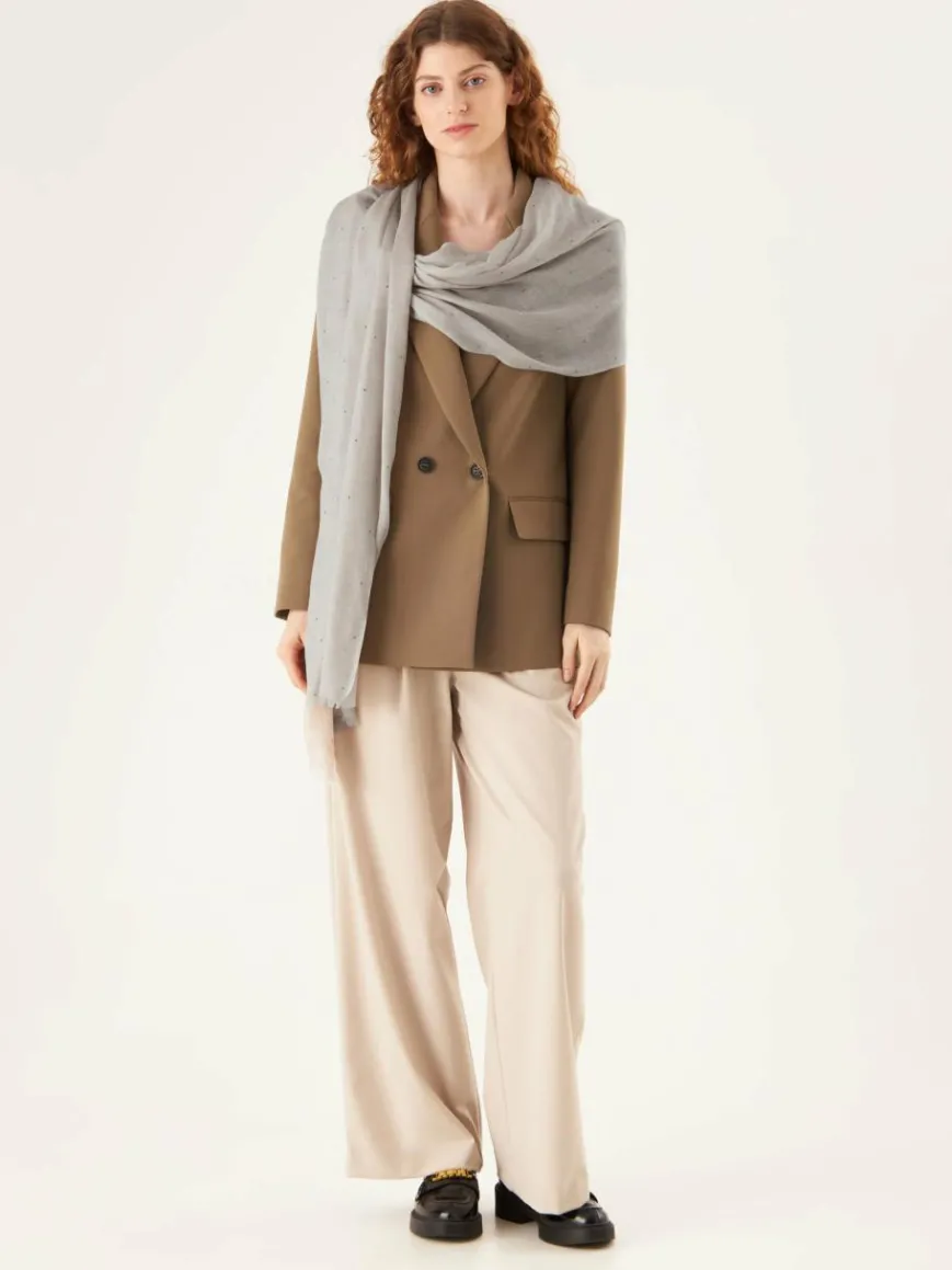 Codello Schals & Tücher*Damen Schal hellgrau bedruckt