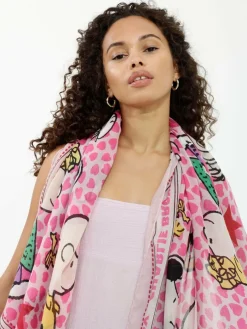 Codello Schals & Tücher*Damen Schal - PEANUTS grün bedruckt