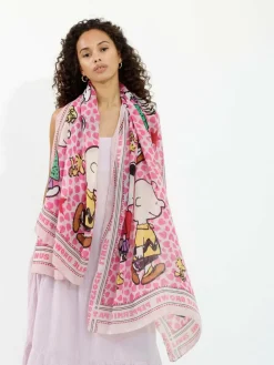 Codello Schals & Tücher*Damen Schal - PEANUTS pink bedruckt