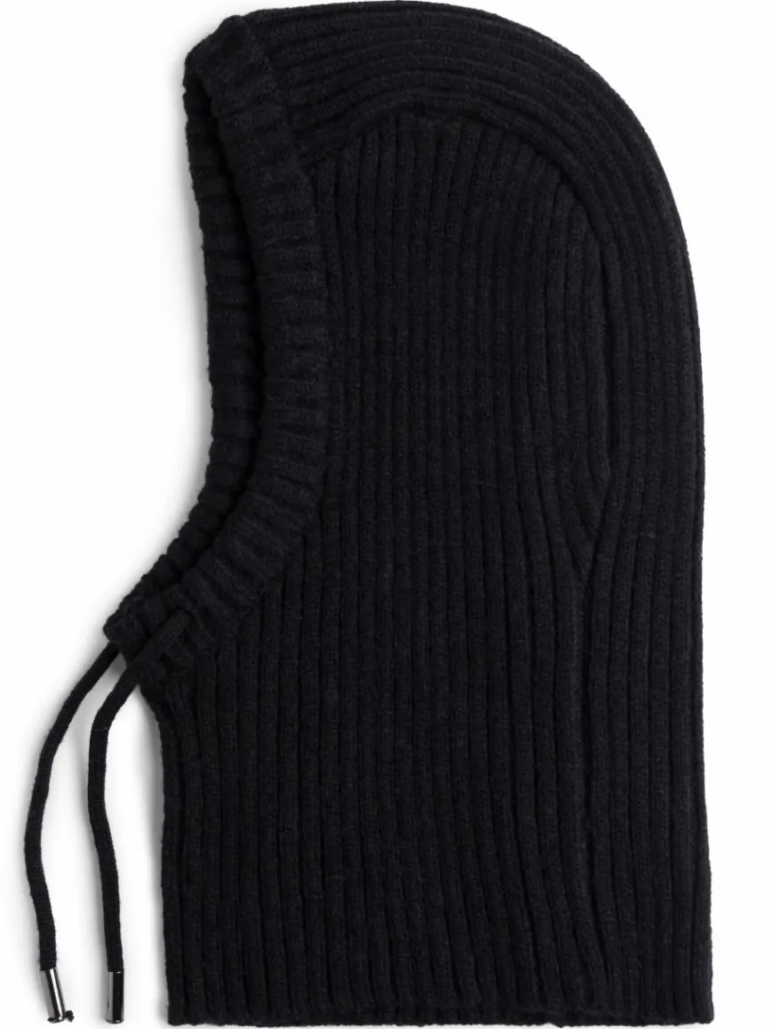 Loevenich Mützen & Hüte|Schals & Tücher*Damen Schalmütze mit Wollanteil schwarz uni