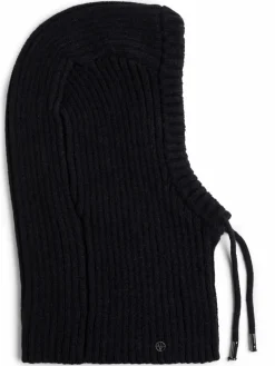 Loevenich Mützen & Hüte|Schals & Tücher*Damen Schalmütze mit Wollanteil schwarz uni